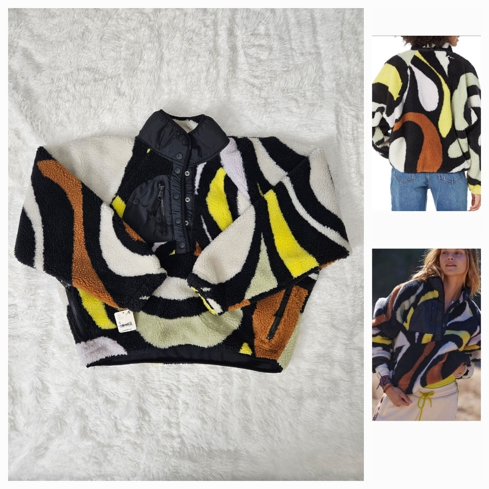 Free People Movement Rocky Ridge Fleece Pullover Jacket.